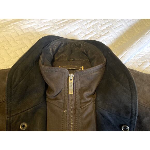EXCELLED Leather Jacket Size Large Vintage Cowhide Soft Supple Bomber Flight - Picture 16 of 16